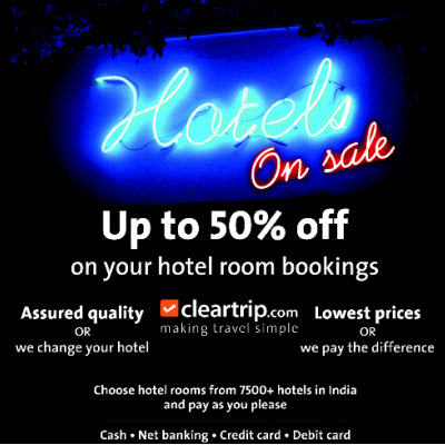 Cleartrip hotel booking coupons