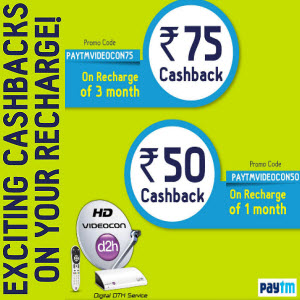 Videocon d2h discount coupons