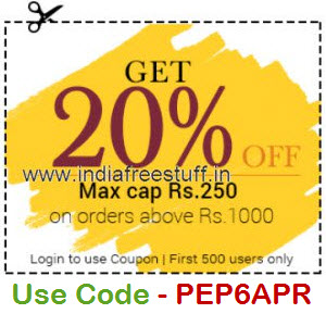 Discount coupons for pepperfry