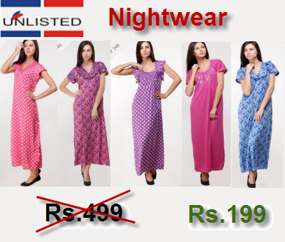 cotton nighties below 300