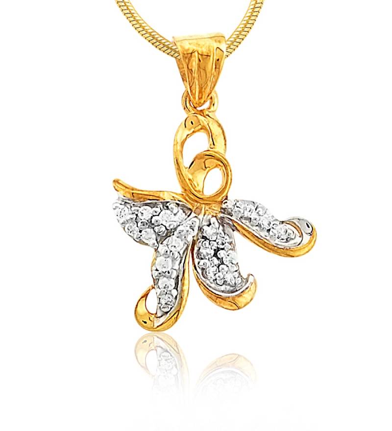 925-Sterling-Silver-Gold-Plated-Studded--Pendant-KGP00135-13500769734pjyPk