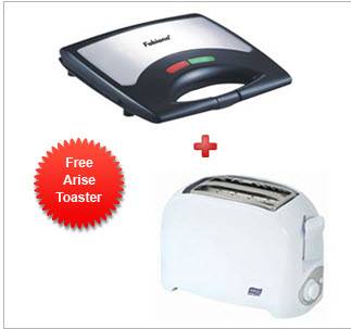 Fabiano Sandwich Maker FAB028 + Free Arise Toaster