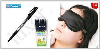 pen and eye musk