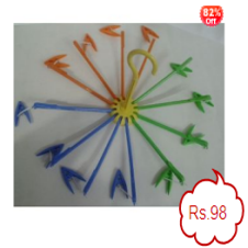MultiColor 12 Clip Cloth Hanger