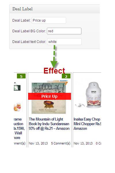 deal label