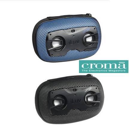 iLuv ISP120BLU Street Beat Portable Amplified Stereo Speaker Case