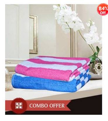 HandloomWala Men & Women King Size Bath Towel Combo