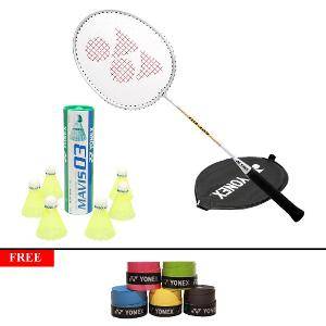 yonex-badminton-racket-6-shuttlecocks