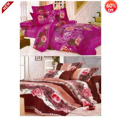 Combo Of 2 Designer Single Bed Sheet