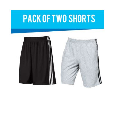 Demokrazy Pack Of 2 Shorts-Grey