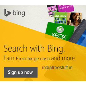 Freecharge Bing Rewards