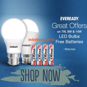 eveready led bulb free battries