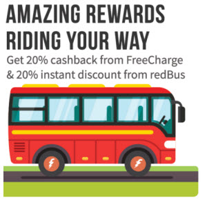redbus freecharge wallet offers