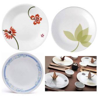 Corelle glass plate set of 6