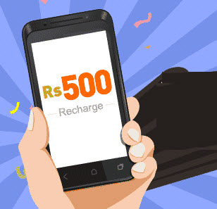 Rs. 500 recharge