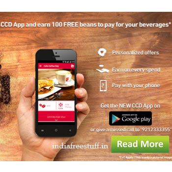 cafe coffee day free crdidt refer & earn