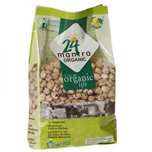 24 Mantra Organic Kabuli Chana (White Chick Peas), 1kg