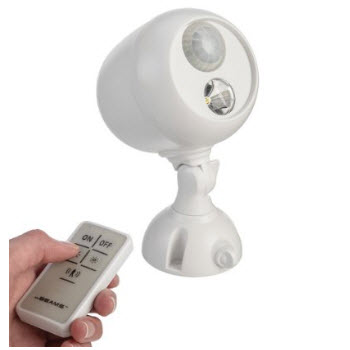 Mr. Beams MB370 Wireless LED Remote Control Spotlight with Motion Sensor and Photocell