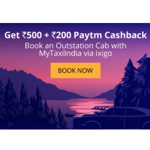 outstation cab with MyTaxiIndia via ixigo