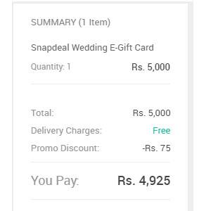 snapdeal gift card